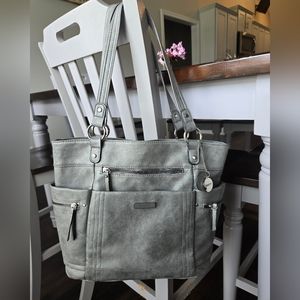 Rosetti Gray Tote Handbag
